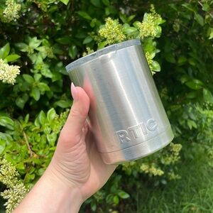 RTIC 10oz Lowball Tumbler Coffee Travel Mug Cup Silver